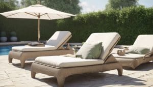 plongez dans le confort du plein air avec notre sélection de bains de soleil chez mr. bricolage. découvrez des modèles variés pour profiter agréablement de vos journées ensoleillées. idéal pour se détendre et embellir votre jardin.