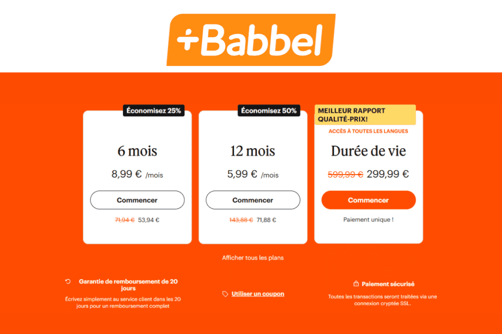 découvrez notre avis complet sur babbel en 2025 : fonctionnalités, méthodes d'apprentissage, rapport qualité-prix et témoignages d’utilisateurs. informez-vous avant de vous lancer dans votre apprentissage des langues !